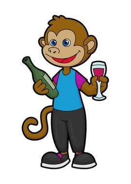 Monkey Wine Wine bottle