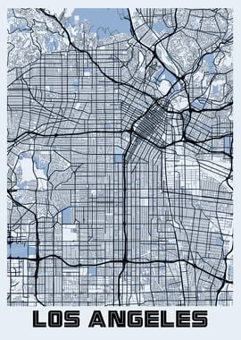 Los Angeles City Map USA