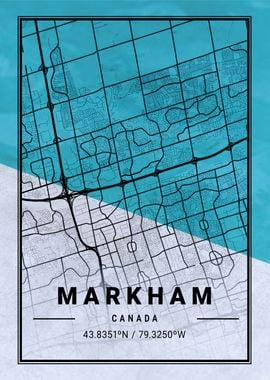 Markam City Map Canada