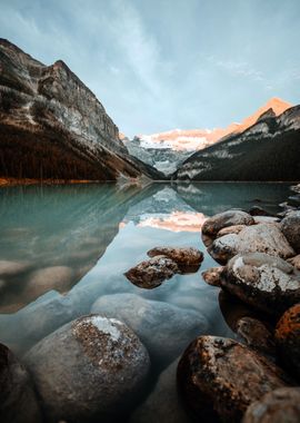 Mountains at Lake Nature