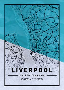 Liverpool City Map England