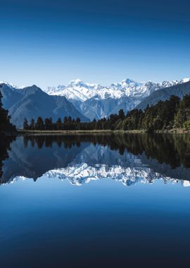 Mountains at Lake Nature