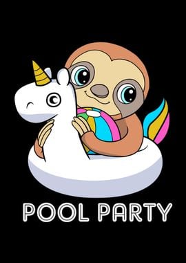 Pool Party Sloth