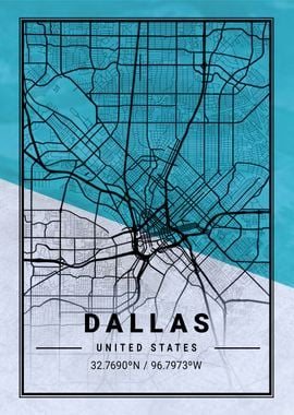 Dallas City Map USA