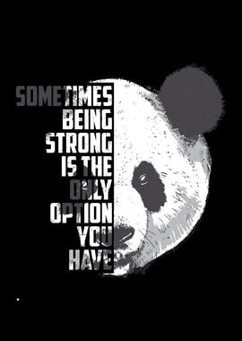 Sometimes being strong is