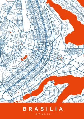 BRASILIA City Map Brasil