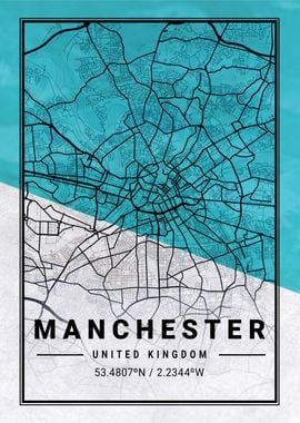 Manchester City Map UK