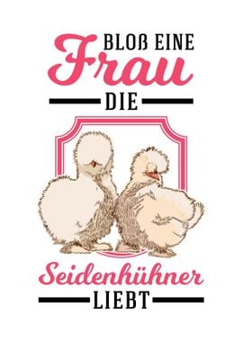 Seidenhuhn Frau