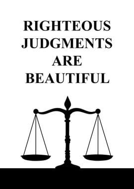 Judgments Are Beautiful