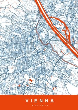 VIENNA City Map Austria