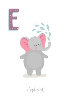 Animal Alphabet E Elephant