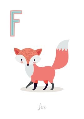 Animal Alphabet F Fox