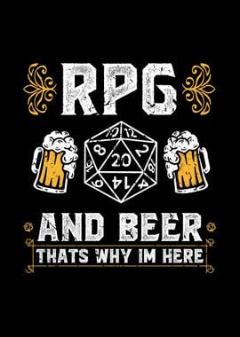 D20 Dice RPG Beer Tabletop