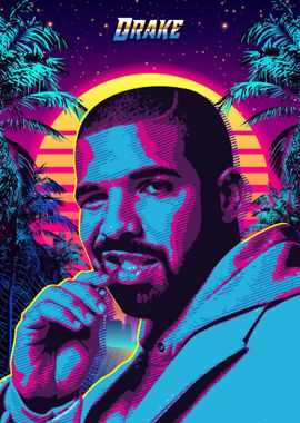 Drake' Poster, picture, metal print, paint by Bestselling Music Posters