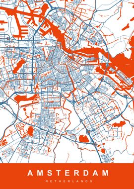 AMSTERDAM City Map 