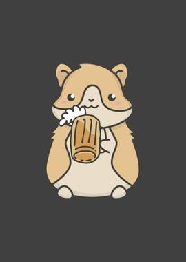 Drinking hamster