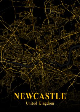 Newcastle City Map England