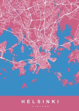 HELSINKI City Map Finland