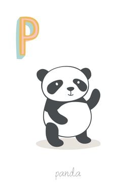 Animal Alphabet P Panda