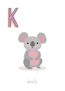 Animal Alphabet K Koala