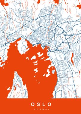 OSLO City Map Norway