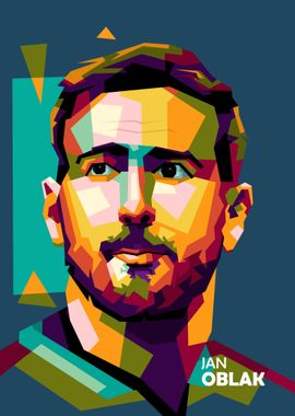 Jan Oblak in WPAP ART