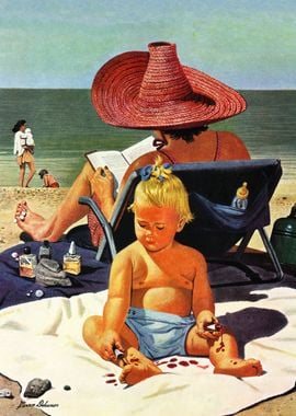 Baby on the beach