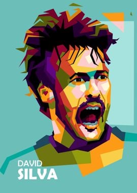 David Silva in WPAP ART