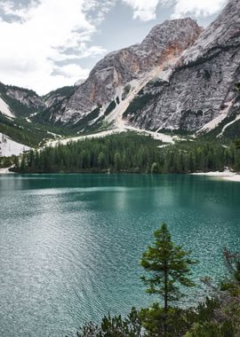 Mountains at Lake Nature