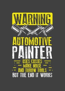 Warning car painter