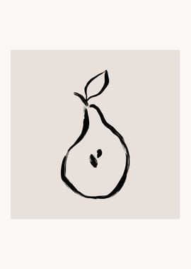 Abstract Painting Pear