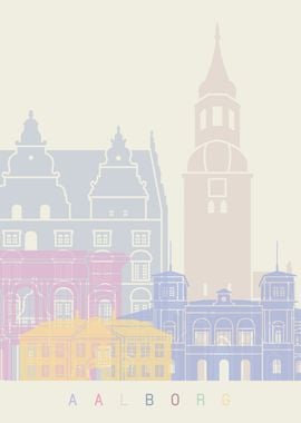 Aalborg skyline poster