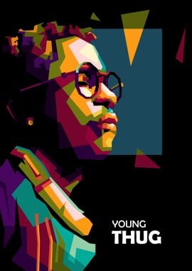 Young thug in WPAP ART