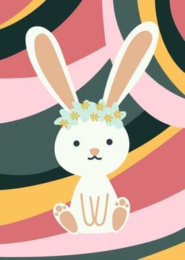 Cute Abstract Bunny 