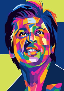 shahrukhkhan colorful wpap