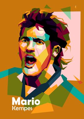 Mario Kempes popart