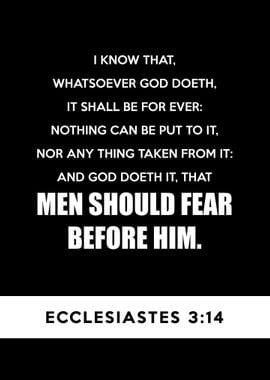 Ecclesiastes 3 14