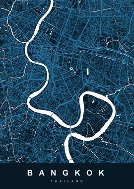 BANGKOK City Map Thailand