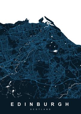 EDINBURGH Map SCOTLAND UK