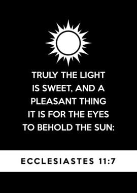 Ecclesiastes 11 7