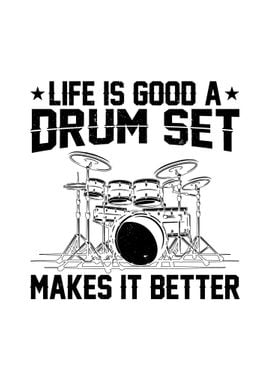 Drummer Drum Set Gift Idea