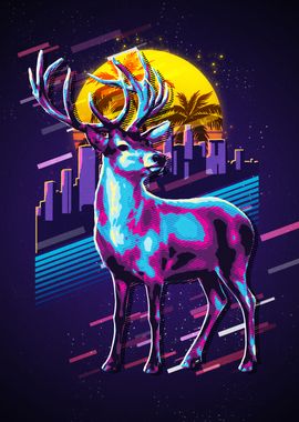 Deer  Retro