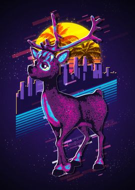 Deer  Retro