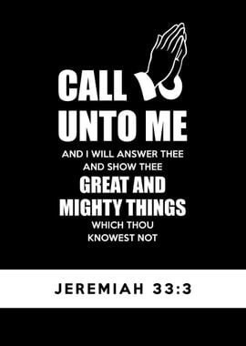 Jeremiah 33 3