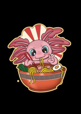 Axolotl kawaii Funny