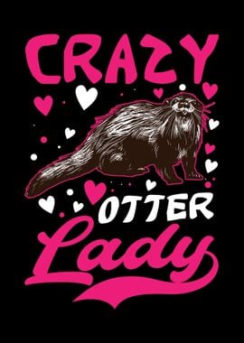 Crazy Otter Lady Sea