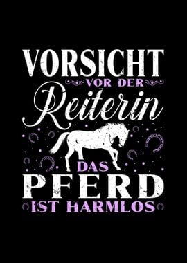 Vorsicht Vor Der Reiterin