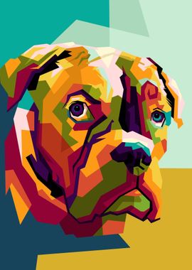 Dog pet in wpap art