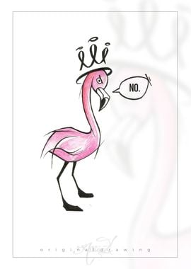 Offended Flamingo