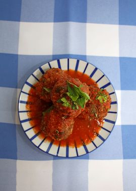 Greek meatballs with sauce